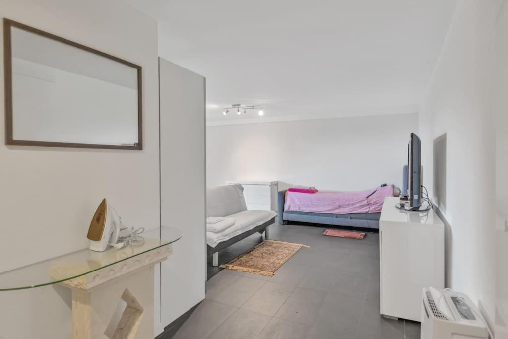 Studio, Meuble, Jolie Terrasse, Parking Gratuit Apartment Neuchatel Luaran gambar