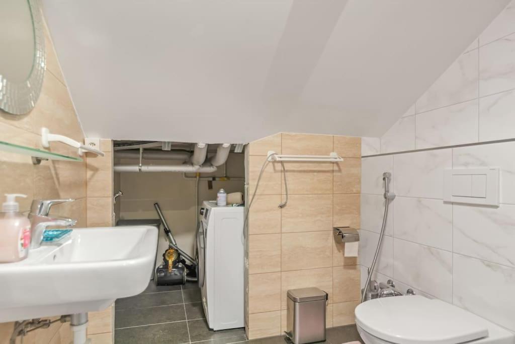 Studio, Meuble, Jolie Terrasse, Parking Gratuit Apartment Neuchatel Luaran gambar